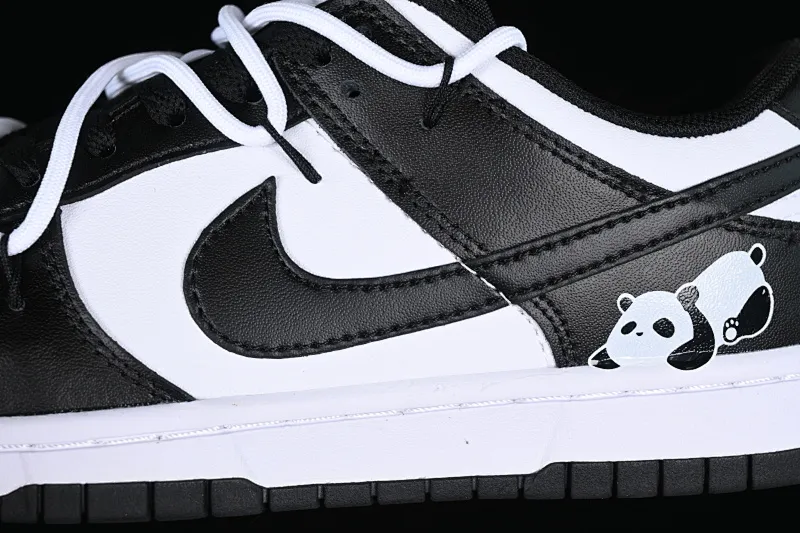 All Categories Nk SB Dunk Series Nk SB Dunk Low Low-top sneakers Nk Dunk Low Black and White Panda Customized version of deconstructed strap casual sneakers DD1391-100